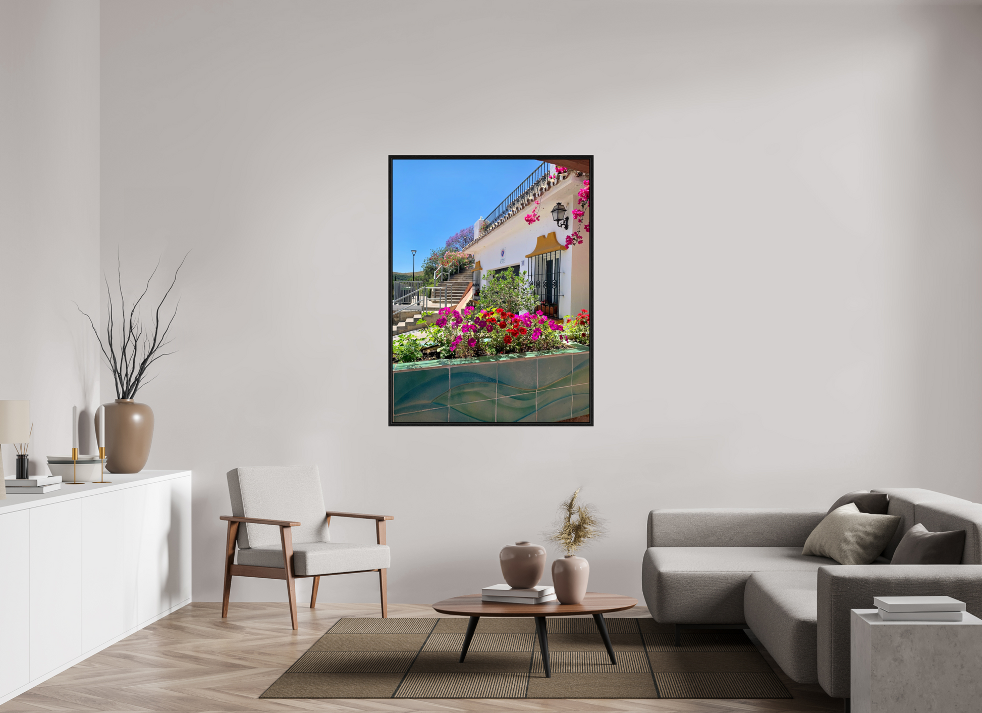 105 x 140 cm, Floater Frame Pretty Benehavis Spain