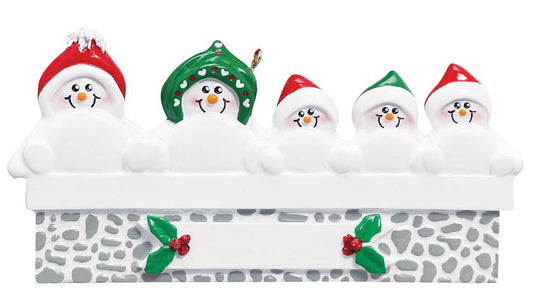 Snowman on Mantle Family 5