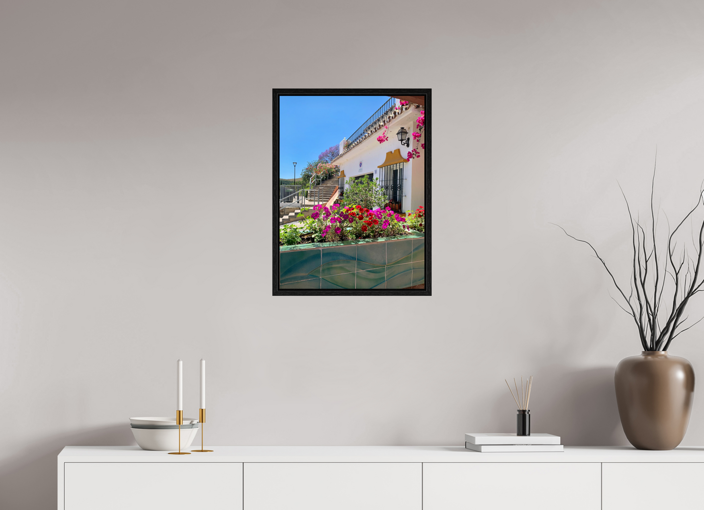 45 x 60 cm, Floater Frame Pretty Benehavis Spain