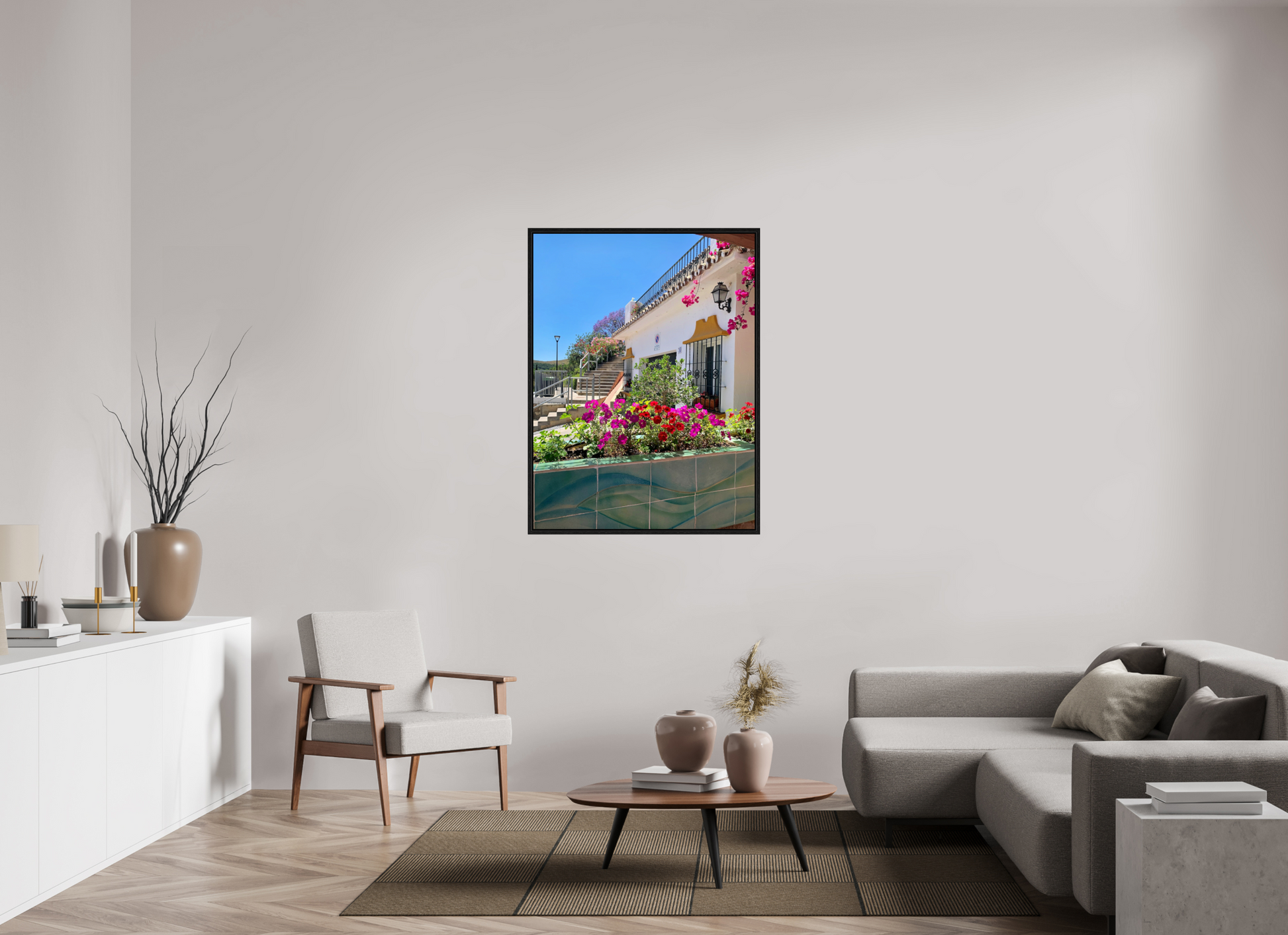 90 x 120 cm, Floater Frame Pretty Benehavis Spain