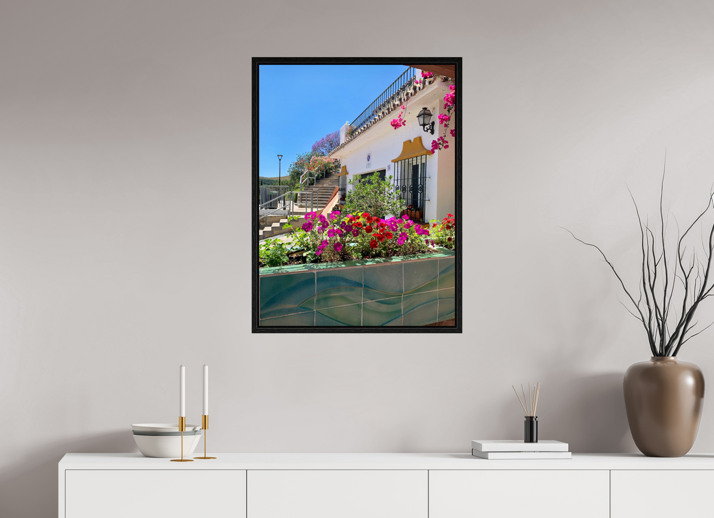 60 x 80 cm, Floater Frame Pretty Benehavis Spain