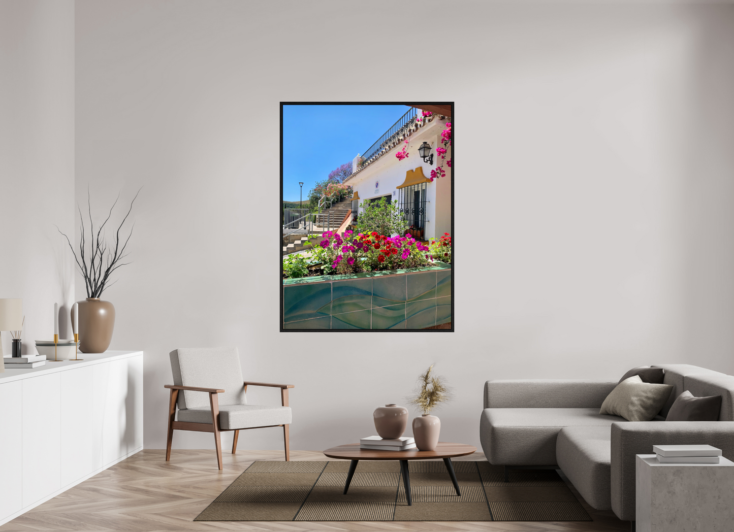 120 x 160 cm, Floater Frame Pretty Benehavis Spain