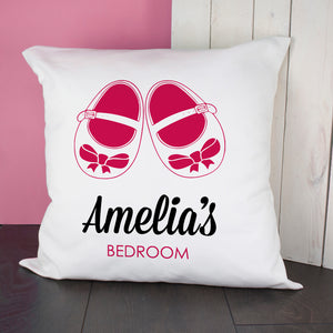 Baby Cushion Cover - Shoes Pink