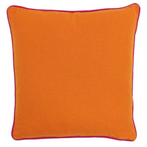 Orange Cushion with Fushia Trim