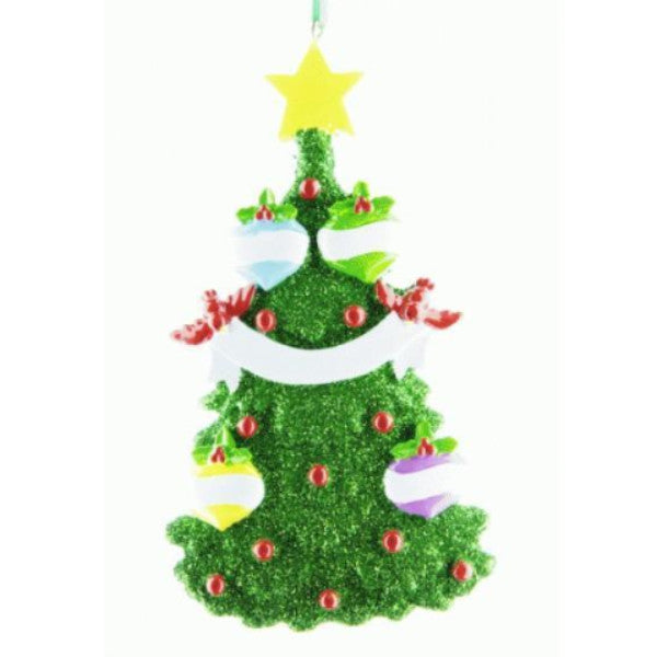 Green Christmas Tree Family 4