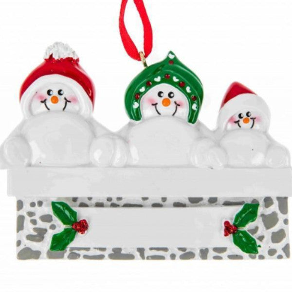 Snowman on Mantle Family 3