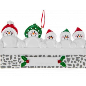 Snowman on Mantle Family 5